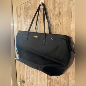 Kate Spade Ari Laurel Way Saffiano leather large Tote bag black XL work bag